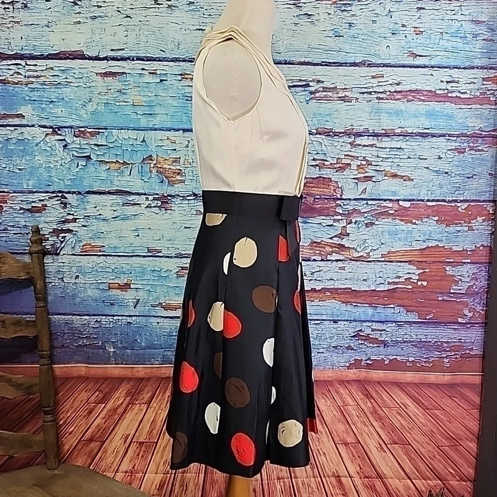 KATE SPADE polka-dot sill dress size S